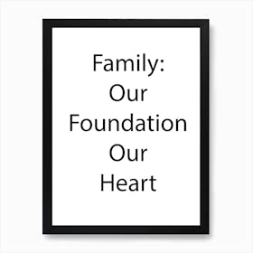 Family Quote 18 Art Print