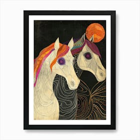 Two Horses 5 Art Print