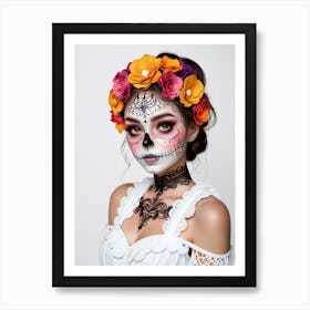 Day Of The Dead Woman Art Print