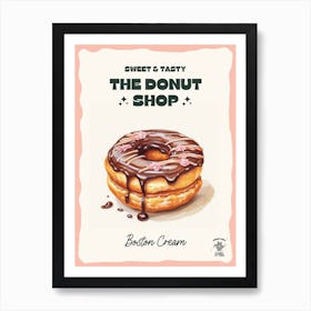 Boston Cream Donut The Donut Shop 2 Art Print