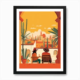 Mexico 2 Travel Illustration Art Print