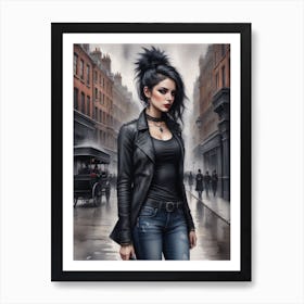 Gothic Girl Art Print