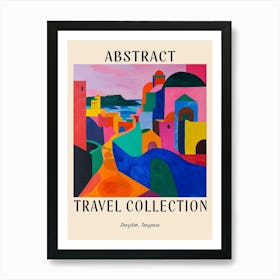 Abstract Travel Collection Poster Zanzibar Tanzania 1 Art Print