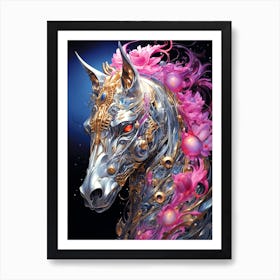 Futuristic Horse 2 Art Print