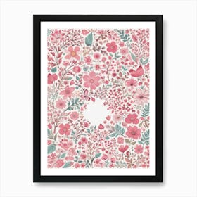 Pink Flowers 13 Art Print