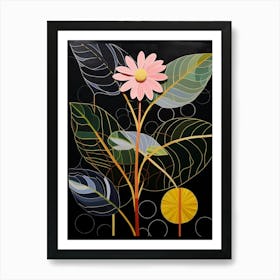 Daisy 3 Hilma Af Klint Inspired Flower Illustration Art Print