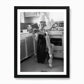 Barbara Roscoe In The Kitchen Art Print