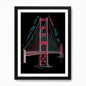 Golden Gate Bridge 3 Art Print