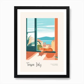 Tropea Cat On A Window 2 Italian Summer Collection Art Print