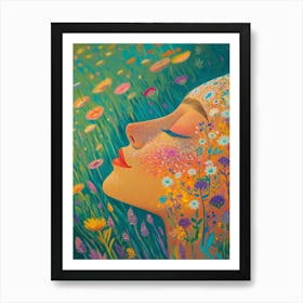 Dreaming In The Meadow Art Print