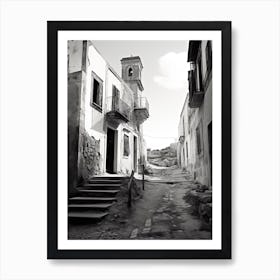 Gozo, Malta, Black And White Photography 4 Art Print