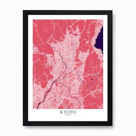 Kyoto Pink Purple Art Print