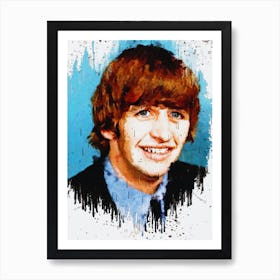 Ringo Starr Paint Art Print