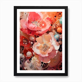 Trippin Poppies Art Print