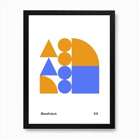 Geometric Bauhaus Poster 59 Art Print