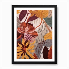 Fall Botanicals Orchid 1 Art Print