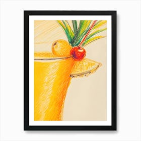 Tropical Drink Art Print