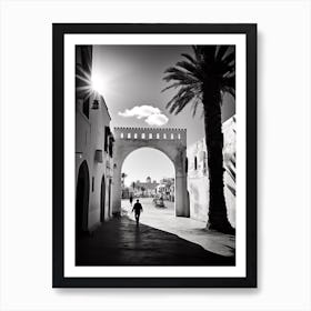 Sousse, Tunisia,, Mediterranean Black And White Photography Analogue 3 Art Print