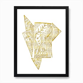 Gold Prism Art Print