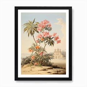 Frangipani Flower Victorian Style 2 Art Print