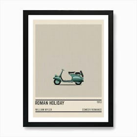 Roman Holiday Scooter Movie Art Print