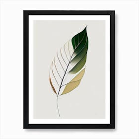 Olive Leaf Abstract 3 Art Print