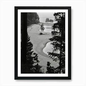 View Of the Lake on a rainy day in Hälsingland. Art Print