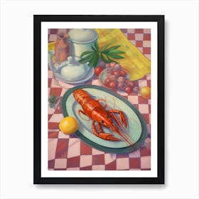 Crawfish Still Life Painting Art Print