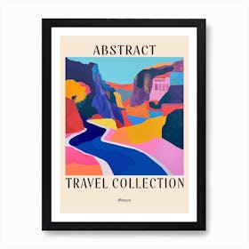 Abstract Travel Collection Poster Monaco 3 Art Print