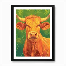 Cow Portrait Art Print