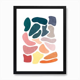 Colorful Abstract Shapes A Art Print