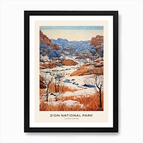 Zion National Park United States 1 Poster Art Print