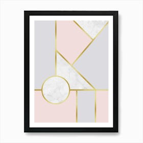 Modern geometric art 1 Art Print