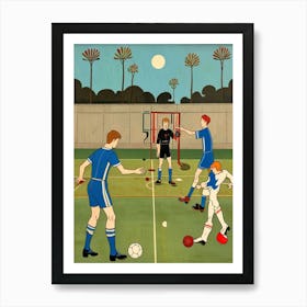 Soccer Game Art Print