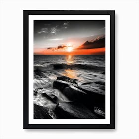 Sunset At The Beach 516 Poster