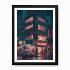 City At Night 20 Art Print