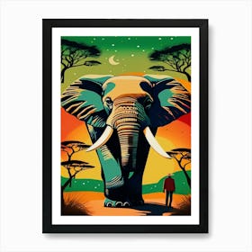 African Elephant 1 Art Print