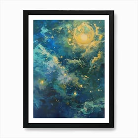 Moon In The Sky 12 Art Print