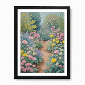 Garden Path In Spring Art Print