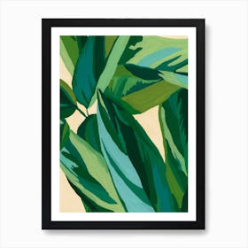 Calathea Triostar Houseplant Art Print