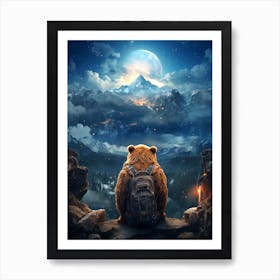 Bear In The Mountains 3 Art Print