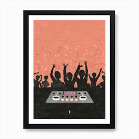 Dj Party Art Print