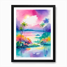 Tropical Sunset Art Print