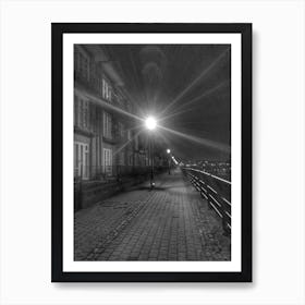 Black and White Lighting The Way Art Print