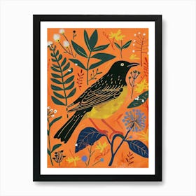 Spring Birds Blackbird 2 Art Print