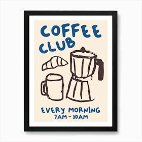 Coffee Club Art Print