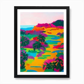 Tulum National Park Mexico Abstract Colourful Art Print