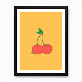 Cherry Minimalism Art Print