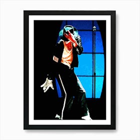 dance Michael Jackson king of pop music 5 Art Print