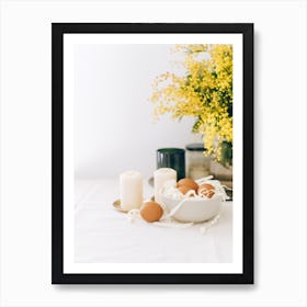 Yellow Mimosa Flowers 3 Art Print